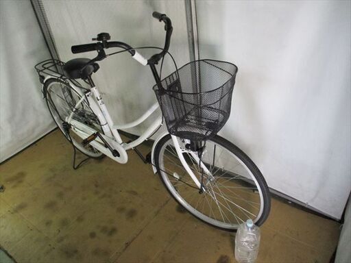 中古自転車 3450 前後タイヤ新品！ 26インチ ギヤなし ダイナモライト