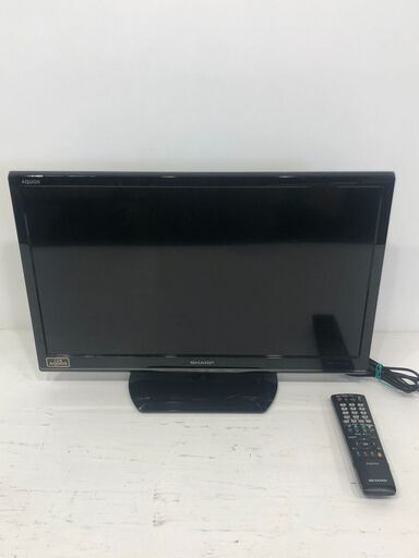 22H038 5ジ ＳＨＡＲＰ シャープ AQUOS アクオス 液晶カラーテレビ 24V型ワイド LC-24K9 ブラック 2013年製 純正リモコン付き