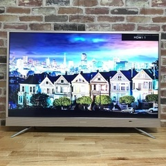 即日受渡❣️AIWA 43型薄型4K液晶テレビ ONKYO製スピ...