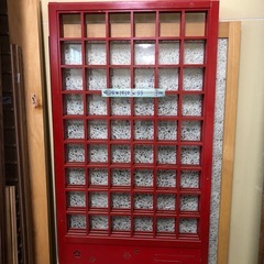 赤い建具（襖・障子・板戸）1枚1000円