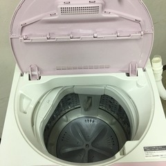 取引場所　南観音　V 2203-418 人気のピンク　SHARP 5.5kg洗濯機　2018年製　説明書あり　ES-G5E5-KP
