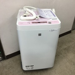 取引場所　南観音　V 2203-418 人気のピンク　SHARP 5.5kg洗濯機　2018年製　説明書あり　ES-G5E5-KP