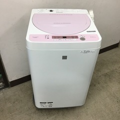 取引場所　南観音　V 2203-418 人気のピンク　SHARP 5.5kg洗濯機　2018年製　説明書あり　ES-G5E5-KP