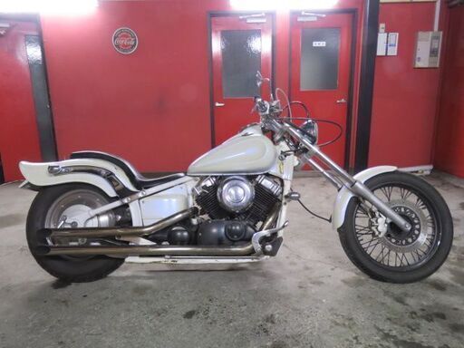 ドラッグスター フルカスタム ロングフォーク マフラー ロー＆ロング スラッシュマフラー デジメタ アメリカン 400cc 札幌発