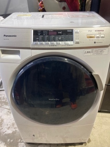 Panasonic 7.0kg ドラム式洗濯乾燥機 NA-VH31SL 2014年製 動作確認済