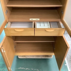 家具ならトレファク吉川店！！ 今村家具工芸 食器棚 ナチュラル ※ダボ