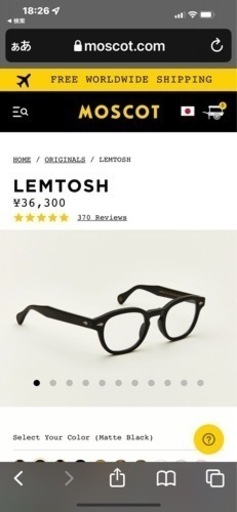 限定価格❣️MOSCOT'Sモスコット メガネ
