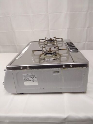 リンナイ　ガスコンロ　RTS62WGR-L 　2014年製　都市ガス専用　ガラストップ　水無し両面焼き　料理　キッチン Rinnai リンナイ ガステーブル RTS62WGR-L 2口 左強火 水無両面