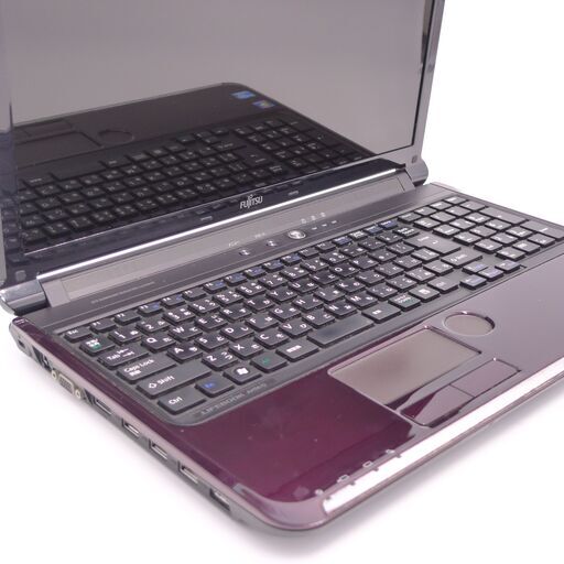 5F1 富士通 赤 レッド ノートパソコン 8GB 高速SSD カメラ付き