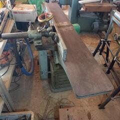 木工用 木工機械 手押しカンナ盤 手押カンナ  飯田工業製 長野県 引取限定