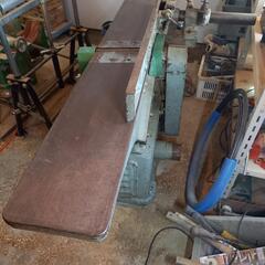 木工用 木工機械 手押しカンナ盤 手押カンナ  飯田工業製 長野県 引取限定