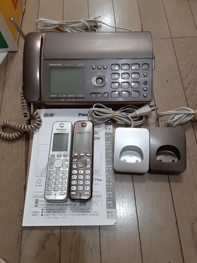 ●●●(6500円)パナソニック　おたっくす　FAX電話機　KX-PD502 子機2台　取扱説明書あります