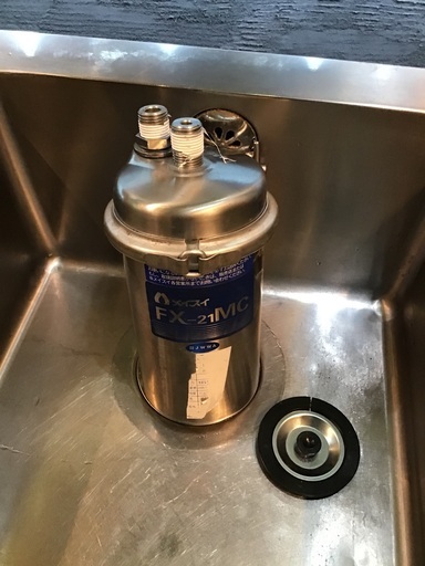 厨房用 飲食店 流し台 シンク 450×450×800 メイスイ浄水器