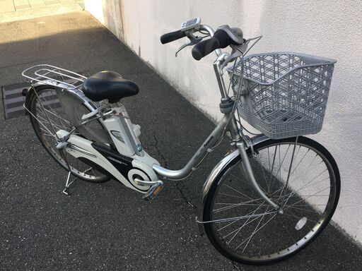 地域限定送料無料　パナソニック　ビビDX　8,9AH　子供乗せ　新基準　シルバー　パスウィズ　アシスタ　神戸市　電動自転車