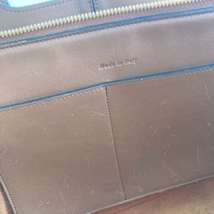 セリーヌ　トライフォールド　CELINE 本革　キャメル