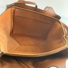 セリーヌ　トライフォールド　CELINE 本革　キャメル