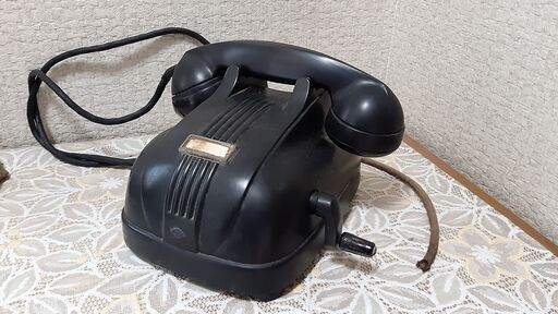 昭和レトロ 4号M磁石式黒 昭和31年 沖電気