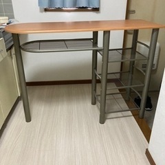 【受け渡し決定】テーブル、作業台、キッチン台