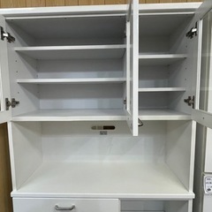 リサイクルサービス八光 田上店 配達・設置OK】エナメルホワイト食器棚
