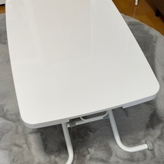 昇降式テーブル　白　90cm×60cm
