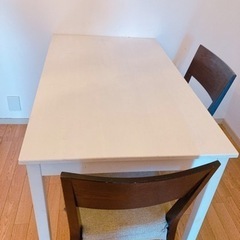 【ネット決済】【ÖLMSTAD】使用3年　IKEA 木製アイボリ...