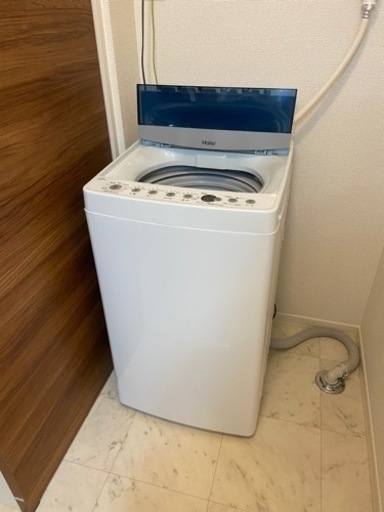 全自動洗濯機 ハイアール 4．5kg ホワイト JW-C45D-W 2021年製