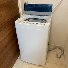 【ネット決済】全自動洗濯機 ハイアール 4．5kg ホワイト J...