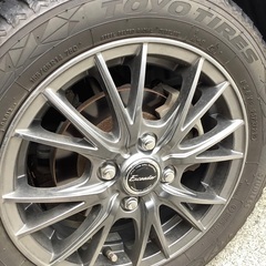 2021年製TOYO GIZ2 155/65/14  エクシーダ美品アルミセット激安