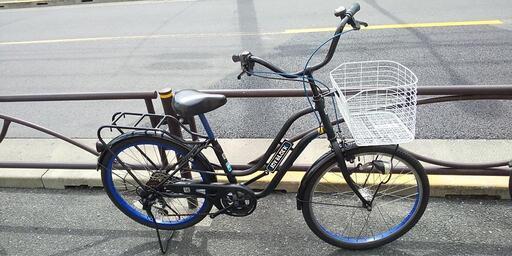 ◆リサイクル＜中古車＞・アサヒサイクル・24インチ・6段ギヤ・LEDオートライト・ブラック