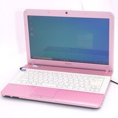 超高速SSD 中古良品 Wi-Fi有 ピンク ノートパソコン 14型ワイド SONY VPCEG14FJ Celeron 4GB DVDRW 無線 webカメラ Windows10 Office 超高速SSD 中古良品 Wi-Fi有 ピンク ノートパソコン 14型ワイド SONY