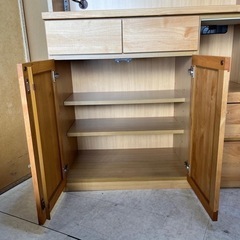 ナチュラル 食器棚 キッチンボード カップボード 