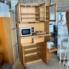 ナチュラル 食器棚 キッチンボード カップボード 