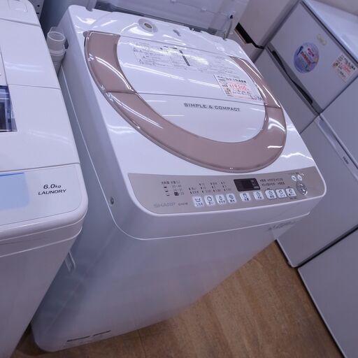 シャープ 2016年製 7kg 洗濯機 ES-KS70R 【モノ市場知立店】151
