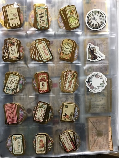 フレークシール 大量 A4ファイル5冊分