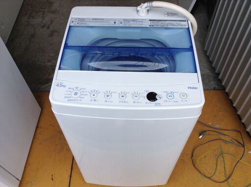 ※ジモティーns220319-002Z ハイアール全自動電気洗濯機JW-C45CK 4.5kg 2017年製 中古