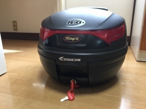 TW200アルミキャリア+トップケース