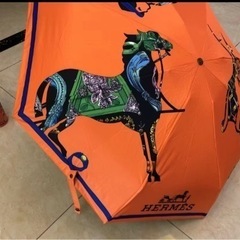 エルメス　折り畳み傘　99％UVカット晴雨兼用　お値下げ