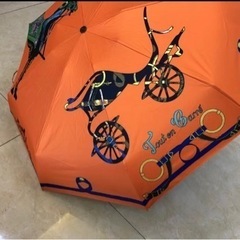 エルメス　折り畳み傘　99％UVカット晴雨兼用　お値下げ