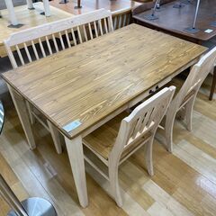 吉桂 ダイニング4点セット ナチュラル【トレファク岸和田店】