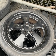 バリ山タイヤ付き 225/40R18 PCD113.4 5穴