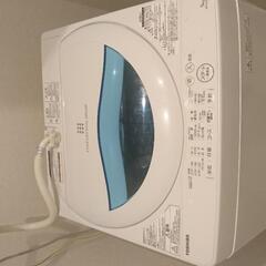 【時々水漏れします！】TOSHIBA 洗濯機 5kg 2017年製