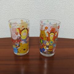【美品】プーさん　グラス　コップ　2個
