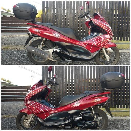 ❇️ホンダ PCX125 JF28 赤 スパイダーマン風塗装 始動動画あり