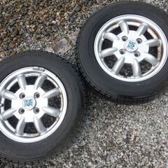 ミニライト　スタッドレスつき　4本　4J13　PCD100