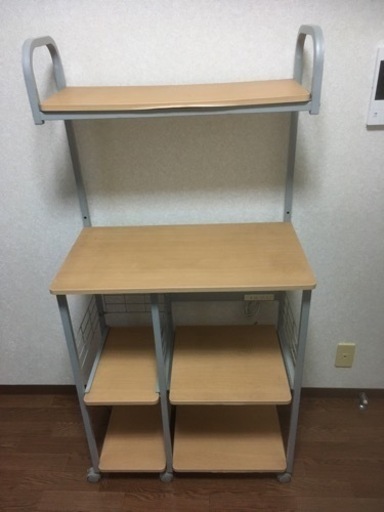 決まりました ニトリレンジ台レンジラックキッチンボードスチールラック いのうえ 忠岡の家具の中古あげます 譲ります ジモティーで不用品の処分