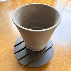 室内用 プランター土台(コロコロ付き)+植木鉢