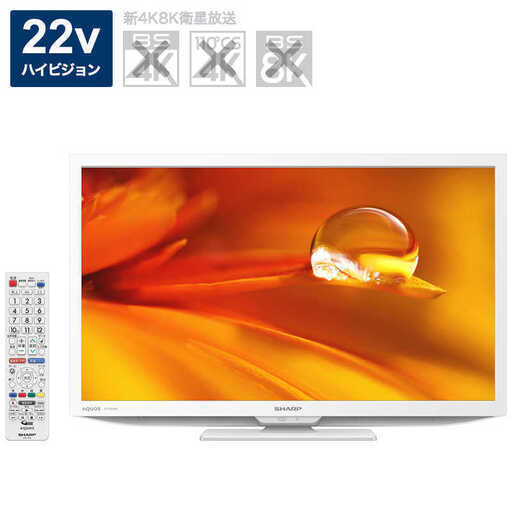 お値下げ】22インチ液晶テレビ AQUOS 2T-C22DE-W chateauduroi.co