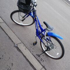 自転車24インチ 青 ブルー パナソニック