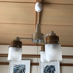 吊り下げランプ、LED電球3つ付