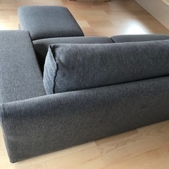 再値下げ ACTUS アクタス ソファ 美品 オットマン付き グレー＆ブラウン